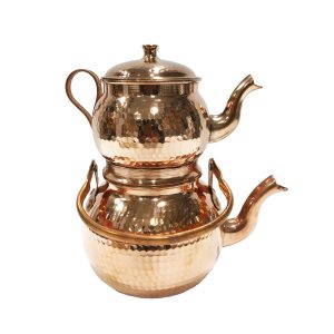 Iranian Hammered Copper Kettle & Teapot Model Dana