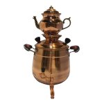 Persian Copper Stovetop Samovar Tea Maker with Teapot Model Diva