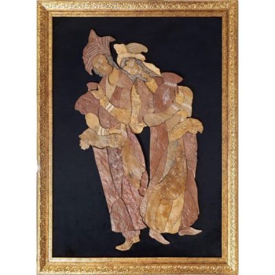 Marquetry Wood Inlay Art – Artistic Persian Leyli & Majnoon