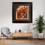 Marquetry Wood Inlay Art - Artistic Horse