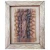 Framed Wood Carved Art Artistic Persian Soldier
