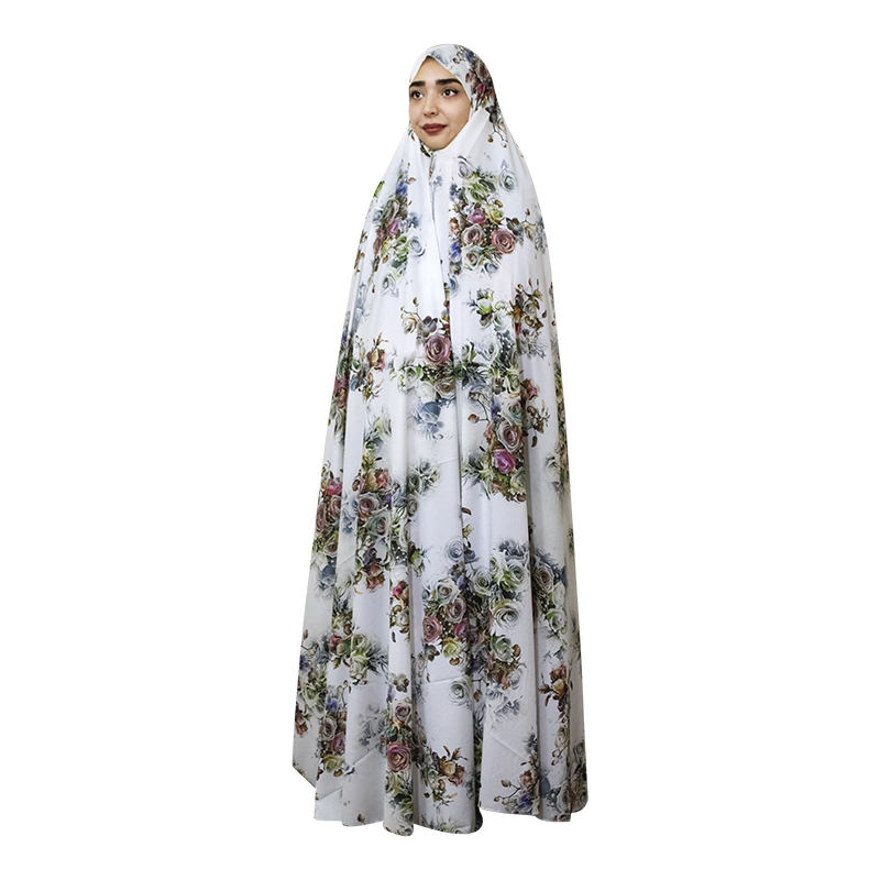 Iranian Cultural Chador for Women – Colorful, Ideal for Daily Use and Namaz, Bunch of Flowers