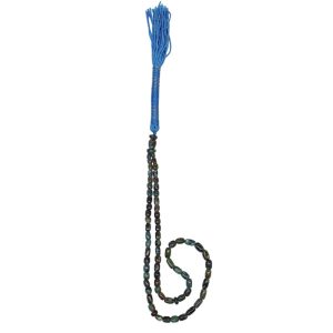 Persian Neyshabur Turquoise Rosary: Prayer 66 Beads Handcrafted Tasbih Diba