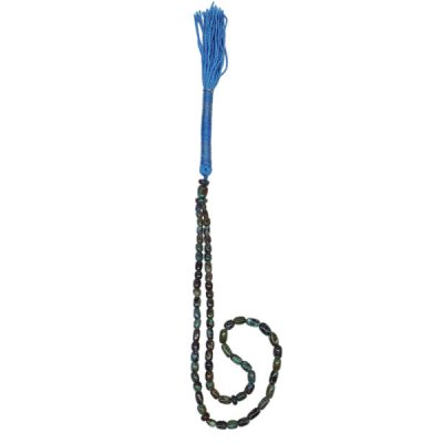 Persian Neyshabur Turquoise Rosary: Prayer 66 Beads Handcrafted Tasbih Diba