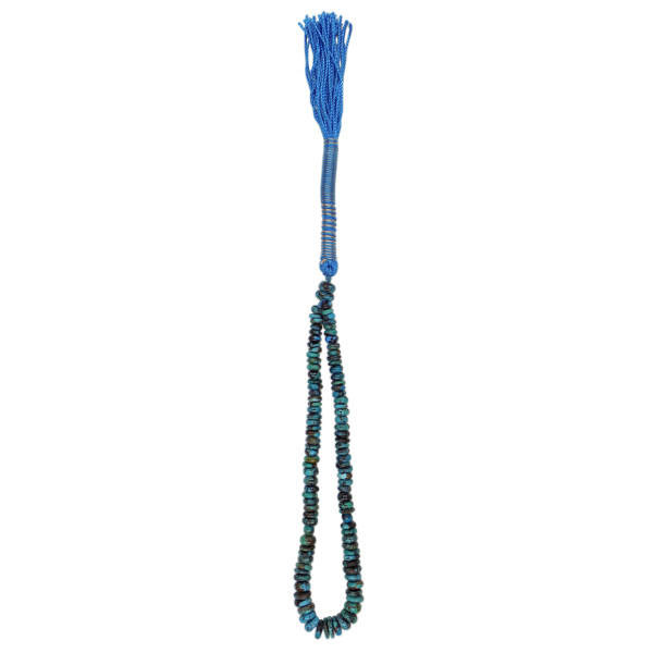 Persian Neyshabur Turquoise Rosary: Prayer 101 Beads Handcrafted Tasbih Vania