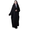 Islamic Arabic Black Chador Abaya Hejab with Sleeves for Women and Praying - Vira