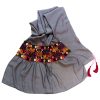 Balochi Embroidered Shawl for Women Gray