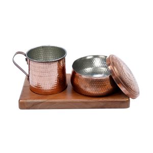 Persian Gift Set Copper Candy Dish & Mug