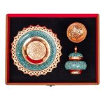 Treasured Persian Artisanal Turquoise Inlaid Gift Set