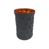 Persian Copper Cup - Handcrafted with Handle for Cold Drinks - Hammered Gray