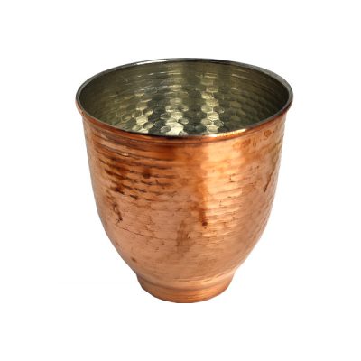 Persian Copper Cup – Handcrafted with Handle for Cold Drinks – Hammered Kebrya