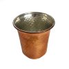 Persian Copper Cup - Handcrafted with Handle for Cold Drinks - Hammered Lana