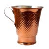 Persian Copper Cup - Handcrafted with Handle for Cold Drinks - Hammered Lux