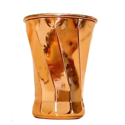 Persian Copper Cup – Handcrafted with Handle for Cold Drinks – Hammered Nano