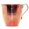 Persian Copper Cup - Handcrafted with Handle for Cold Drinks - Hammered Rose Gold