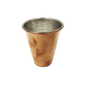 Persian Copper Cup – Handcrafted with Handle for Cold Drinks – Hammered Tina