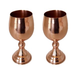 Persian Hammered Copper Grails Set of 2 Model Ala