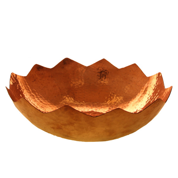 Copper Dessert Serving Bowl Traditionally Hammered Golin