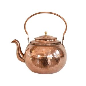 Persian Hammered Copper Tea Kettle Model Tina