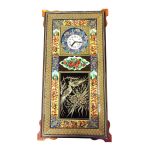 Handcrafted Persian Wooden Wall Clock – Khatam Marquetry Art, Faran