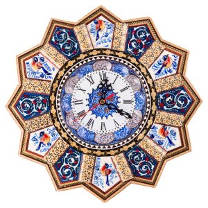 Persian Khatam Kari Wall Clock Model Gohar