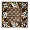 Persian Khatamkari Wood Chess Board Brown Design
