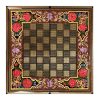 Persian Khatamkari Wood Chess Board Flower Design