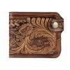 Persian Leather Bifold Wallet with Anil Design