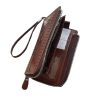 Persian Leather Long Wallet with Charmine Design