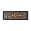 Framed Persian Marquetry Calligraphy Wood Inlay Art Janan