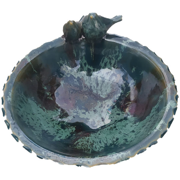 Handmade Decorative Navy Blue Pottery Bowl