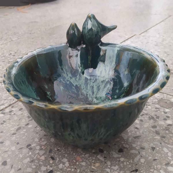 Handmade Decorative Navy Blue Pottery Bowl ShopiPersia