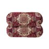 Traditional Persian Cylindrical Bolster Pillow with Elegant Termeh Fabric Afshan