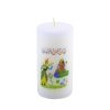 White Decorative Candle – Eyd Theme for Haft-Sin Setup (2x)