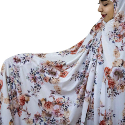 Iranian Cultural Chador for Women – Colorful, Ideal for Daily Use and Namaz, Pink Flowers