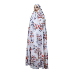 Persian Women Chador Model Pink Flowers