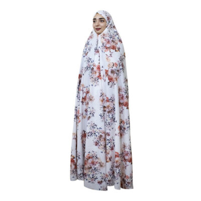 Iranian Cultural Chador for Women – Colorful, Ideal for Daily Use and Namaz, Pink Flowers