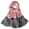 Solid Pink Cotton Shawl Model Golin