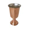 Handcrafted Persian Copper Wine Glass Stemware - Hammered Model Diba