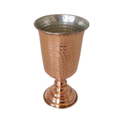 Handcrafted Persian Copper Wine Glass Stemware – Hammered Model Diba