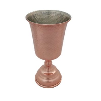 Handcrafted Persian Copper Wine Glass Stemware – Hammered Model Laleh