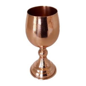 Handcrafted Persian Copper Wine Glass Stemware – Hammered Model Pasargad