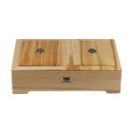 Wooden Tea Bag Organizer Box with Warmer Herbal