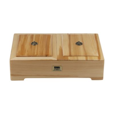 Wooden Tea Bag Organizer Box with Warmer Herbal