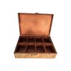 Wooden Tea Bag Organizer Box with Cheast Wheat