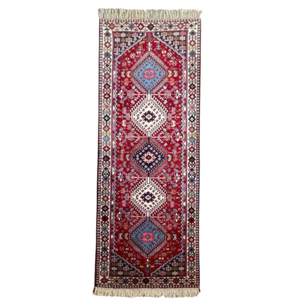 Hand-Knotted Tribal Persian Runner Carpet Model Ghashghaei