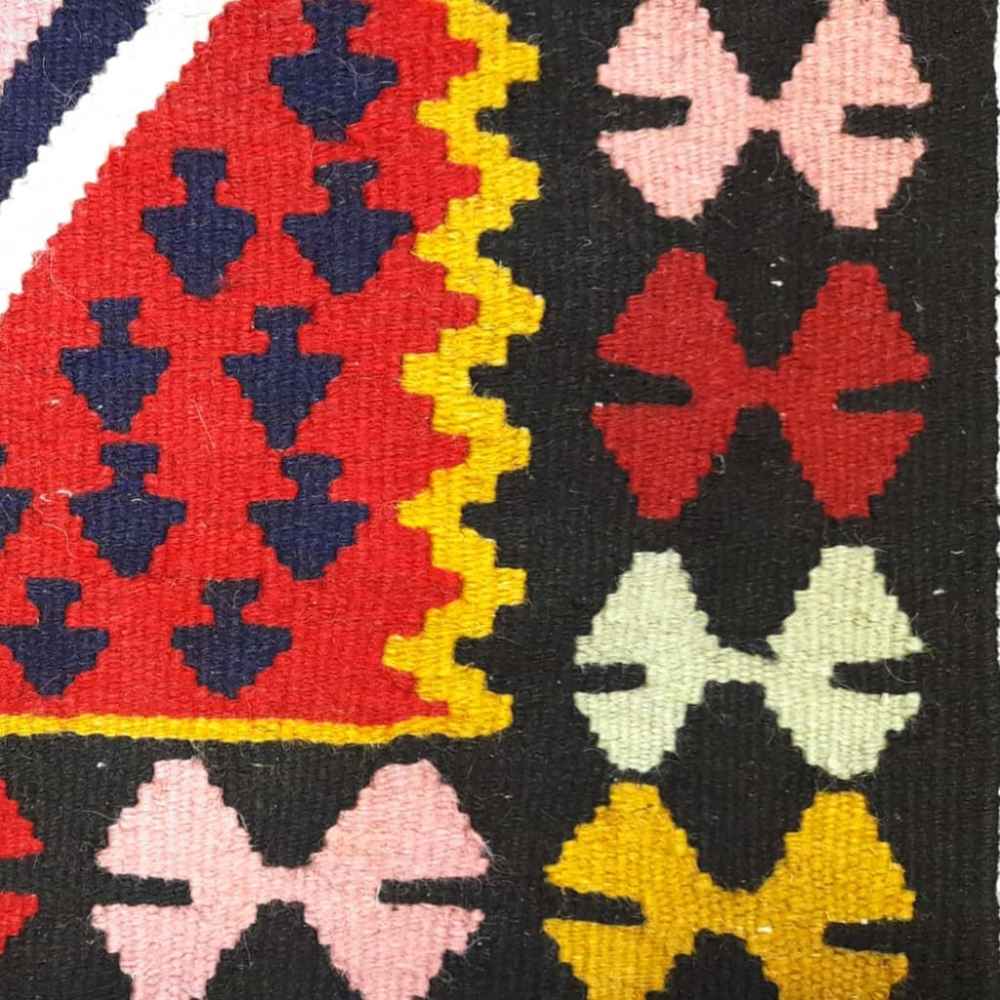 Persian Wool Kilim Rug Handwoven in Ardabil Aran