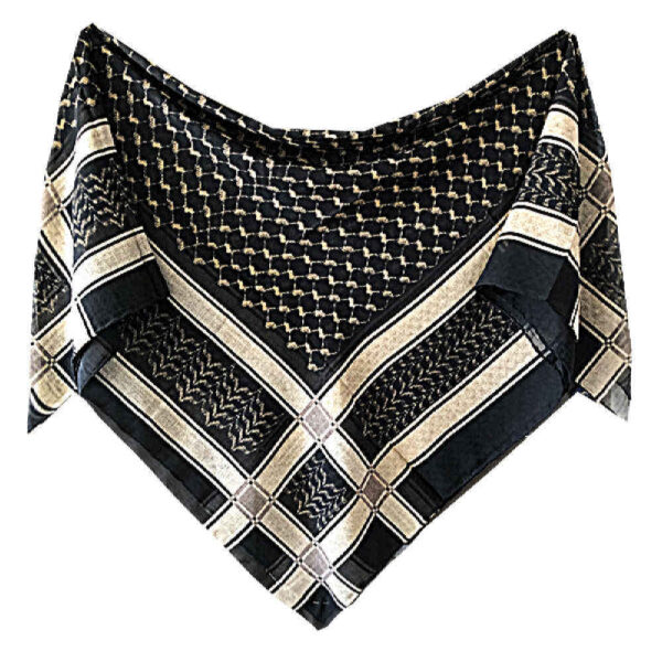 Black Arabic Scarf for Women - Model Atlas