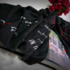 Solid black Shawl for Women with Persian Calligraphy Eshgh
