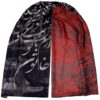 Persian Printed Silk Shawl Double Sided Artistic Calligraphy Khatoon
